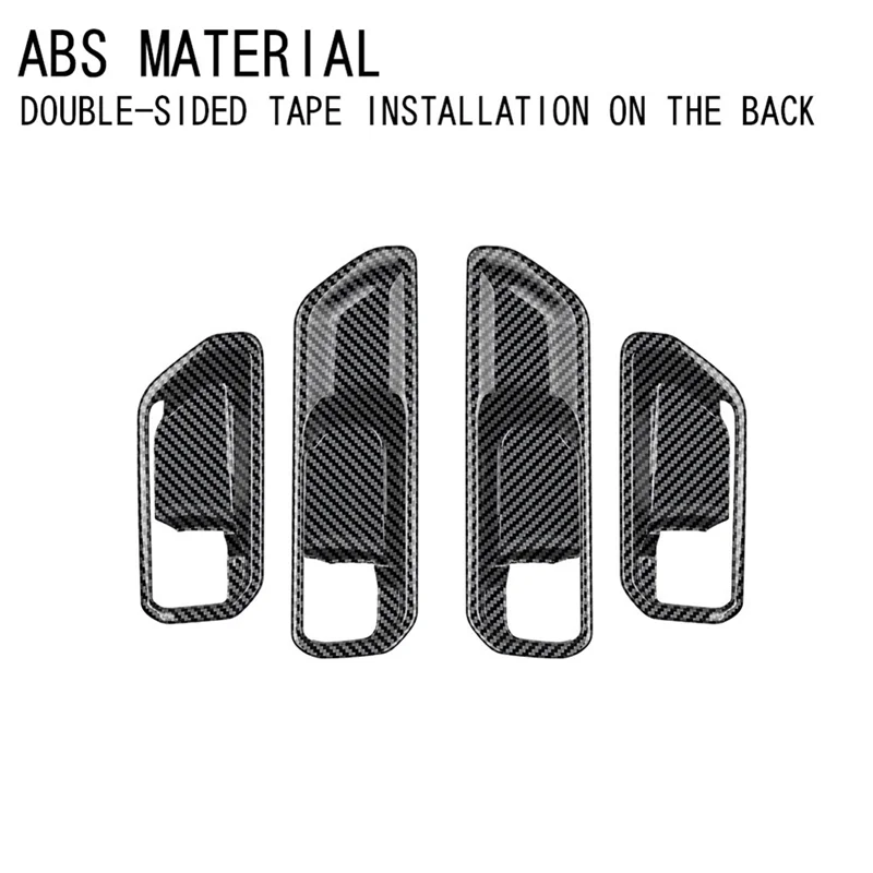 A21F-Car Inner Door Bowl Panel Inside Handle Protector Cover For Toyota Prado LC250 2024 Interior Accessories