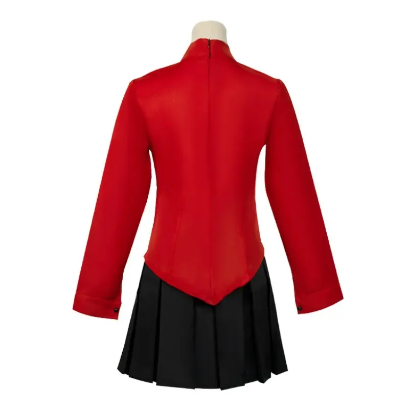 

aaa12 3Tohsaka Rin Cospaly Costume Game Fatestay night Red Black Skirt Set for Women Carnival Suit Halloween cosplay anime