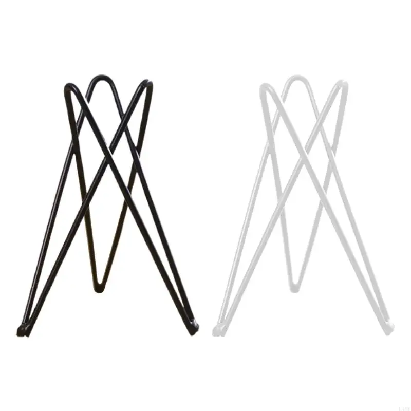 L4MB Air Plant Holder Metal Flower Pot Stand Geometric Iron Tillandsia Display Art