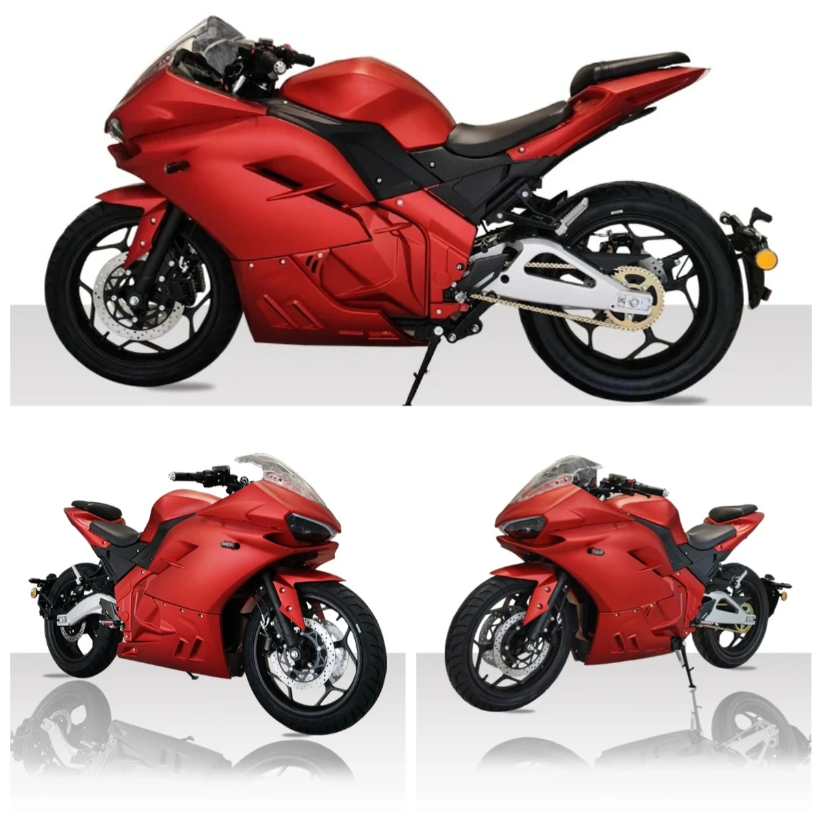 

Электрический мотоцикл с центральным двигателем 4000 Вт, 72 В, литиевая батарея, запас хода 240 км