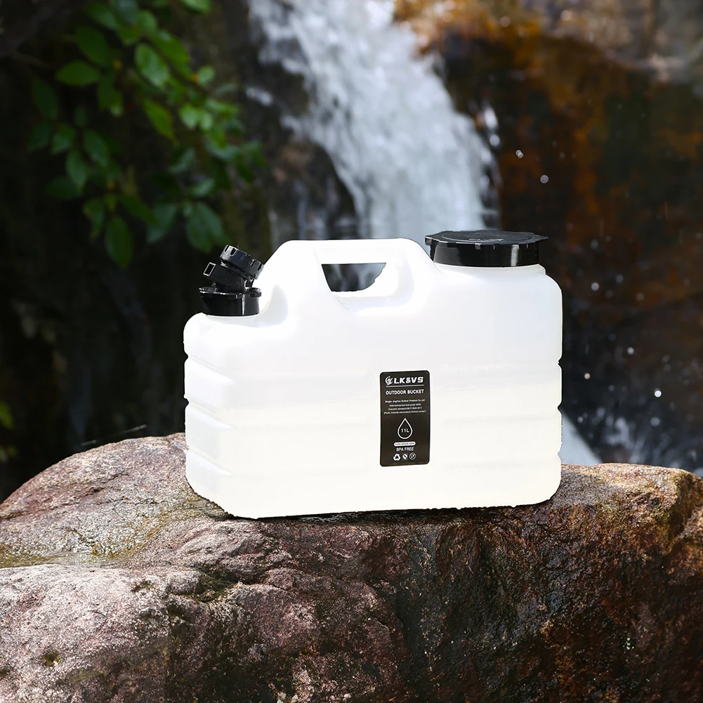 

11L Water Storage Container Leak-Proof Portable Water Tank Large Capacity Water Dispenser Carrier for Vehicle Car Camping