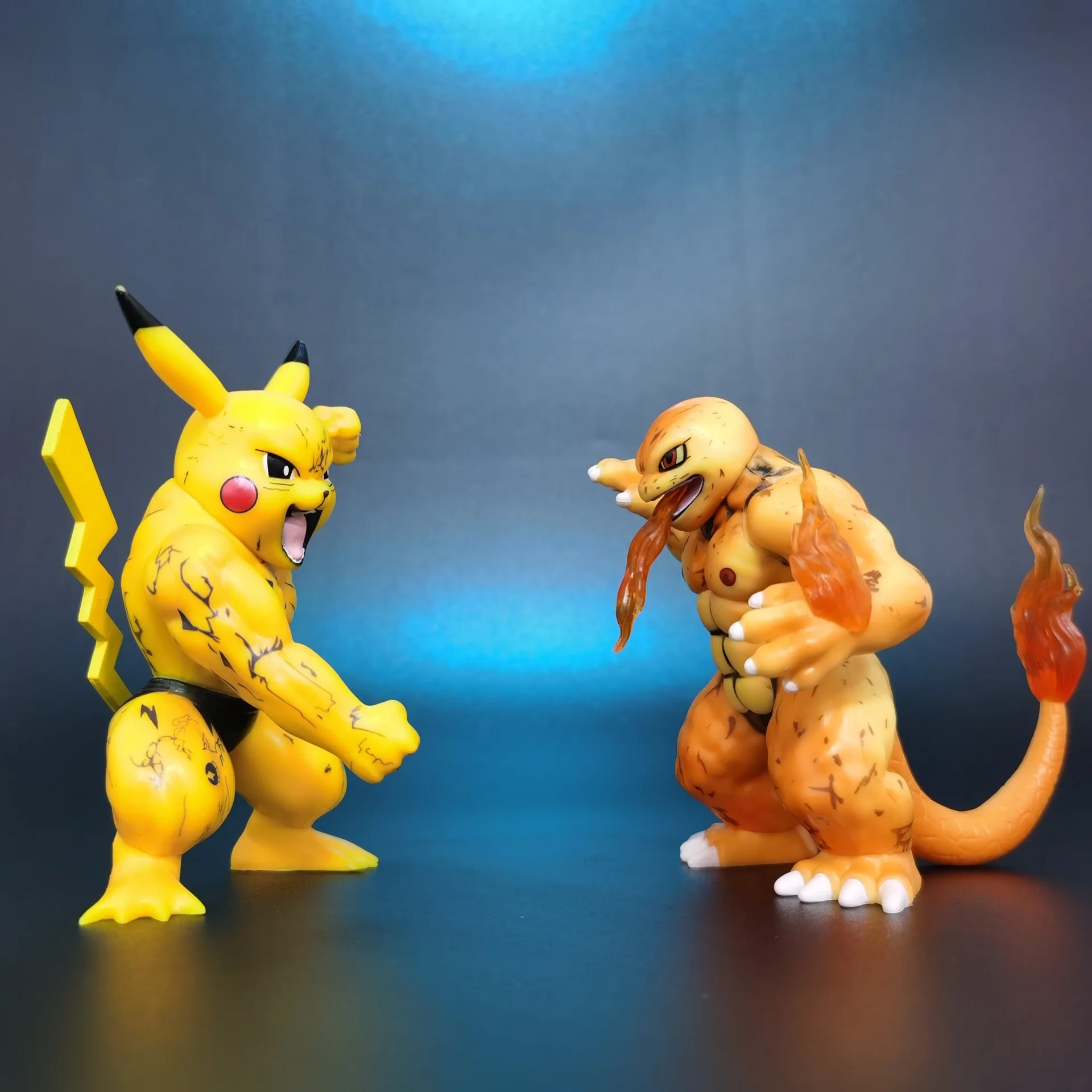 ポケモンアニメ筋肉クレイジーピカチュウフシギダネヒトカゲゼニガメ 