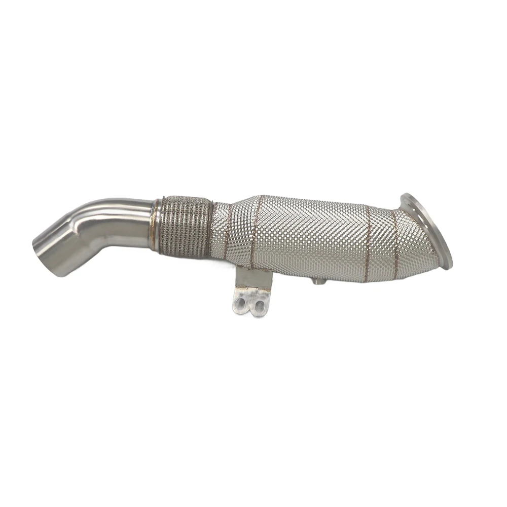 JIAJUN 304 Stainless Steel Exhaust Downpipe  240i/340i/440i F30/F32 B58 2013-2018 3.0T Straight Header Catted 1.5mm Thick
