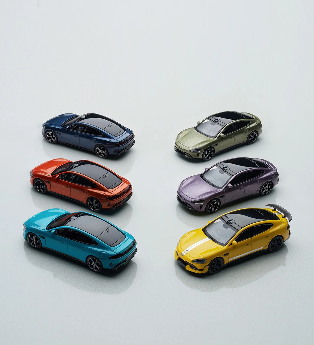 1:64 MI SU7 Ultra Supercar سبيكة سيارة Diecasts ولعبة المركبات نموذج سيارة مصغرة مقياس نموذج سيارة للأطفال