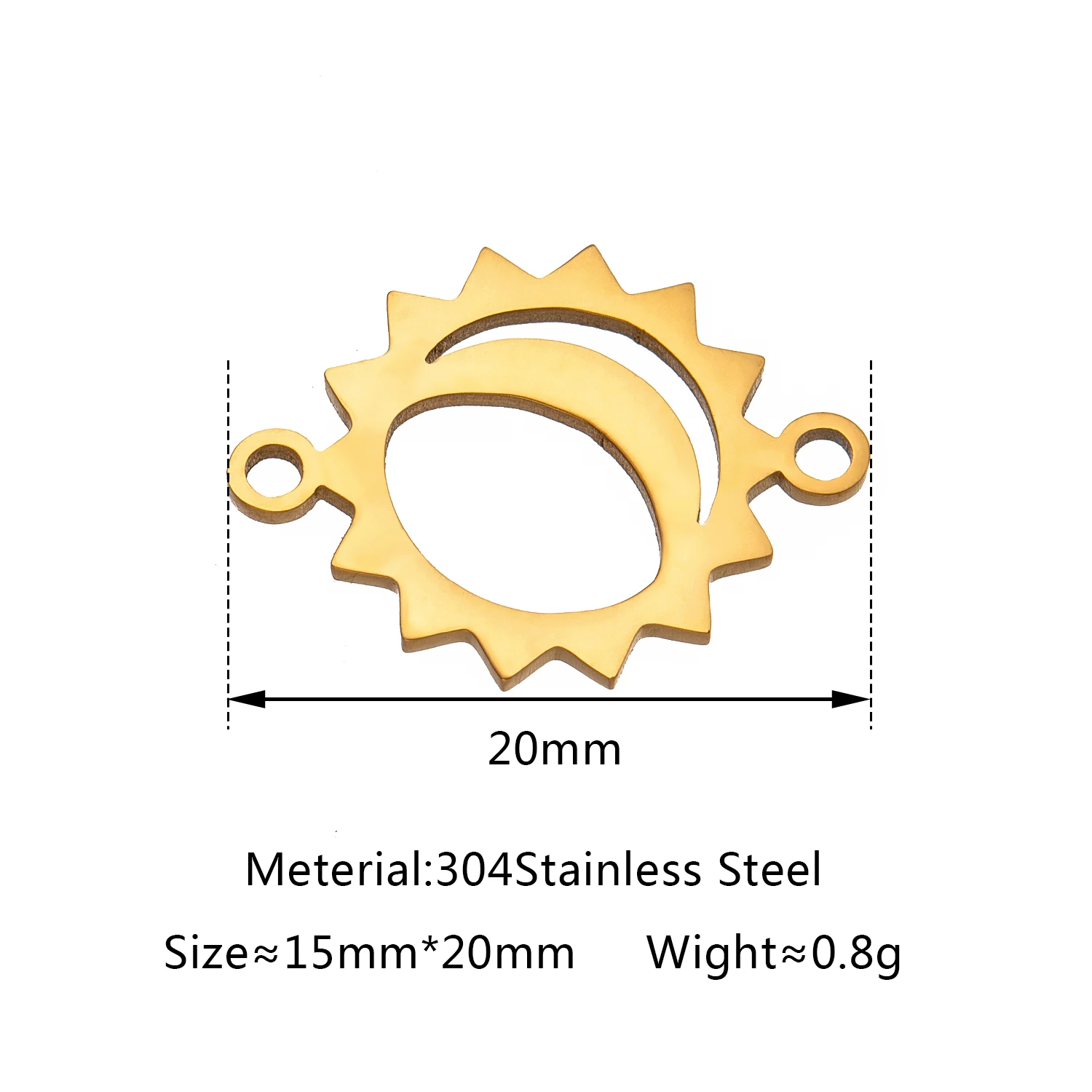 5 stks/partij Rvs Crown Charms & Zon Bloem Hanger Connector Voor DIY Ketting Oorbellen Armband Sieraden Maken Benodigdheden