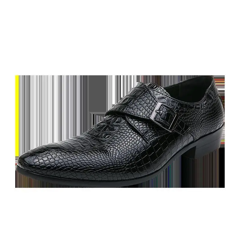 

Leather shoes men's Korean version retro British business casual work casual black small leather shoes teen