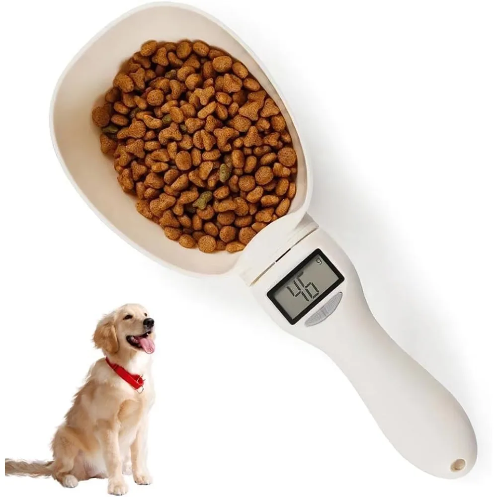

800g/1g Pet Food Measuring Scoop For Dog Cat Feeding Bowl Kitchen Scale Cup Measuring Cup Portable With Led Display