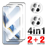 4In1 Tempered Glass For Honor Pro Full Glue Screen Protectors Magic 6Pro 6 Lite Honar Magic6pro Magic6 Camera Lens Films