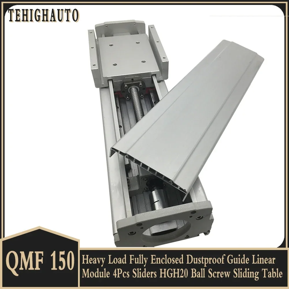 Heavy Load Linear Module Fully Enclosed Guide Ball Screw SFU2005/2010 20mm Width HGH20R 4Pcs HGH20CA Block Slide Stage Actuator