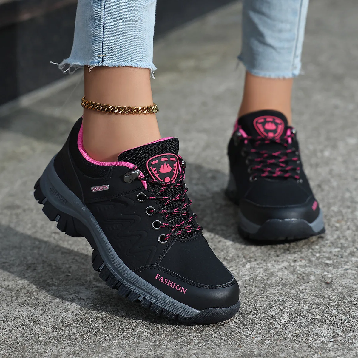 Women Hiking Shoes Outdoor Sneakers Non Slip Walking Shoes Comfortable Footwear Climbing Jogging Boots Sports Shoes for Wamen