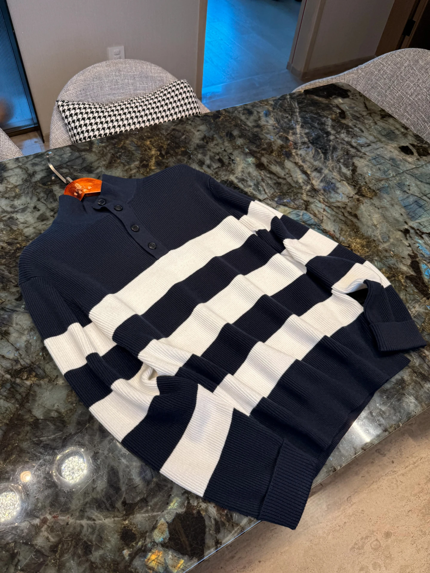 

High-Quali Pure Cotton Thi Knitted Sweater for Men Warm High Collar Autumn Winter Faionable Comfortable Breathable Elastic