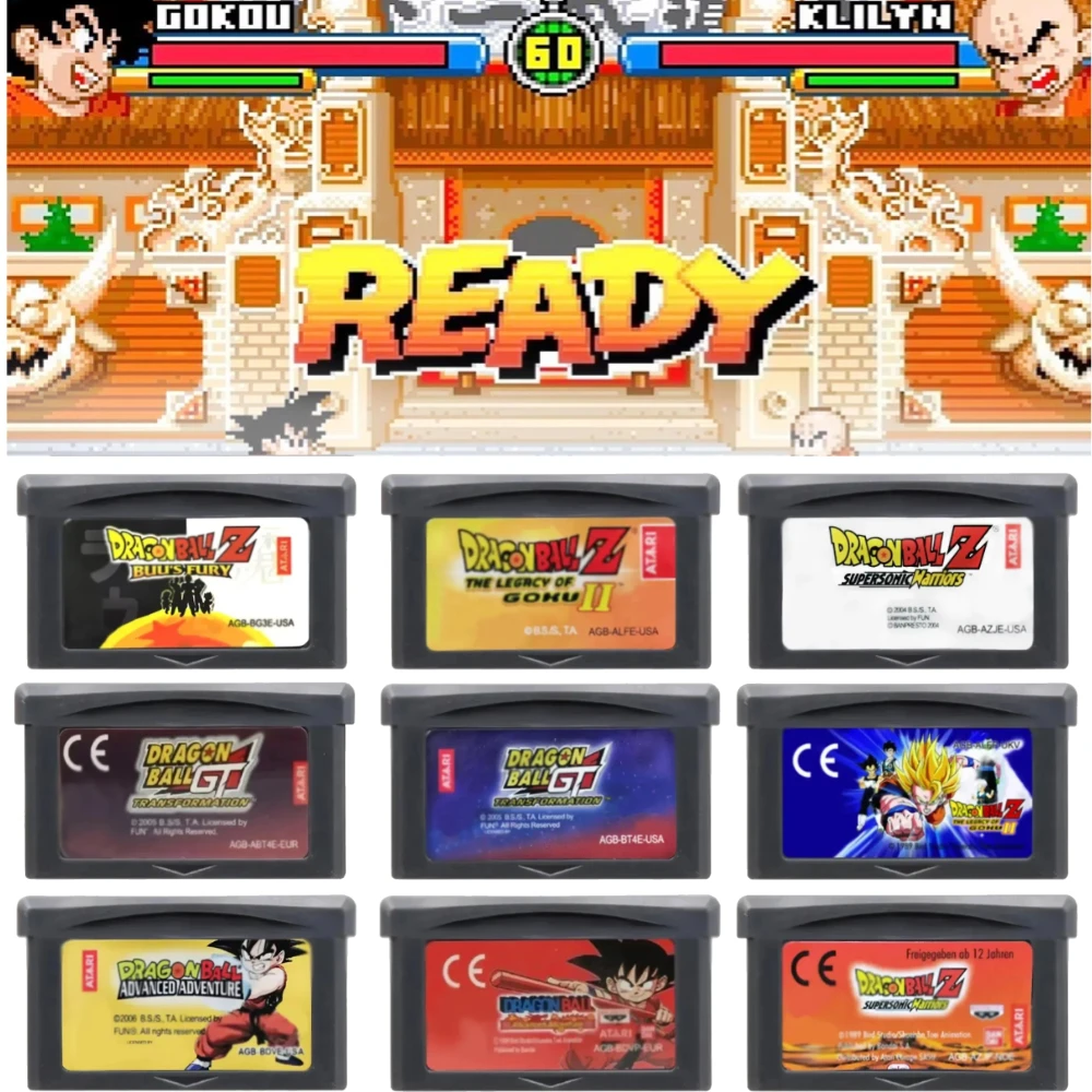 9 Styles Dragon Ball GBA Game  - Gaming Console Video recension och pris