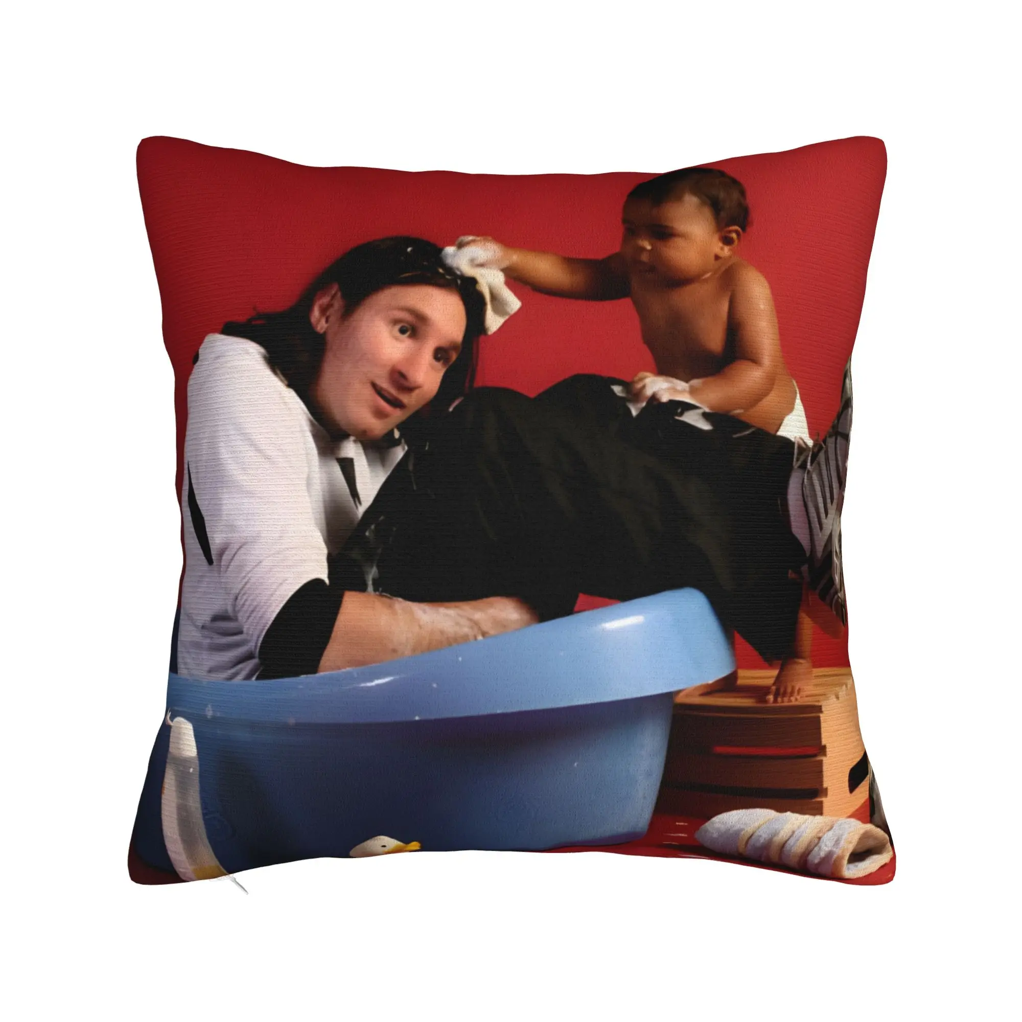 The Future GOAT Lamines Yamals Bathes Soccer Meme Square Pillow Covers Home Cushion Cover Creative Decor Pillowcase 40*40