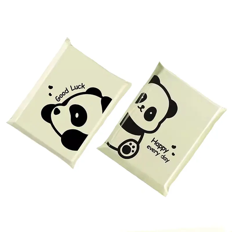 50Pcs Poly Envelopes Transport Packaging Bags Cartoon Panda Print Gifts Storage Pouch Self Seal Express Courier Bags for Clothes