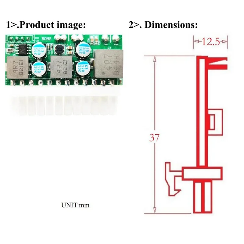 

HFES DC-ATX 120W 24Pin Power Supply Module Switch Pico PSU Auto Mini ITX High DC-ATX Power Module ITX Spare Parts Accessories