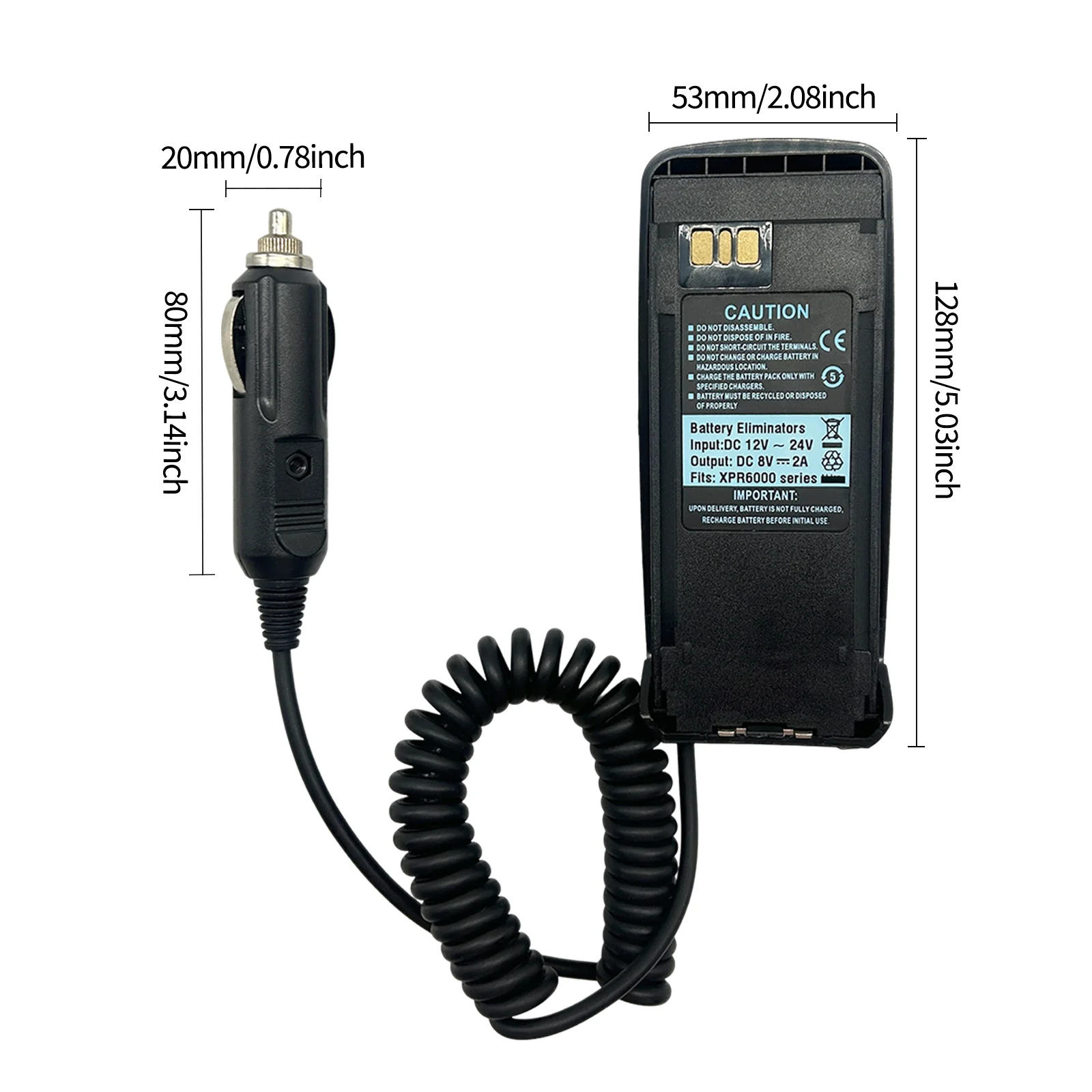 

Адаптер-заменитель батареи для радиостанций PMNN4077 XPR6350 XPR6550 XPR6580 DP3400 -- VBLL