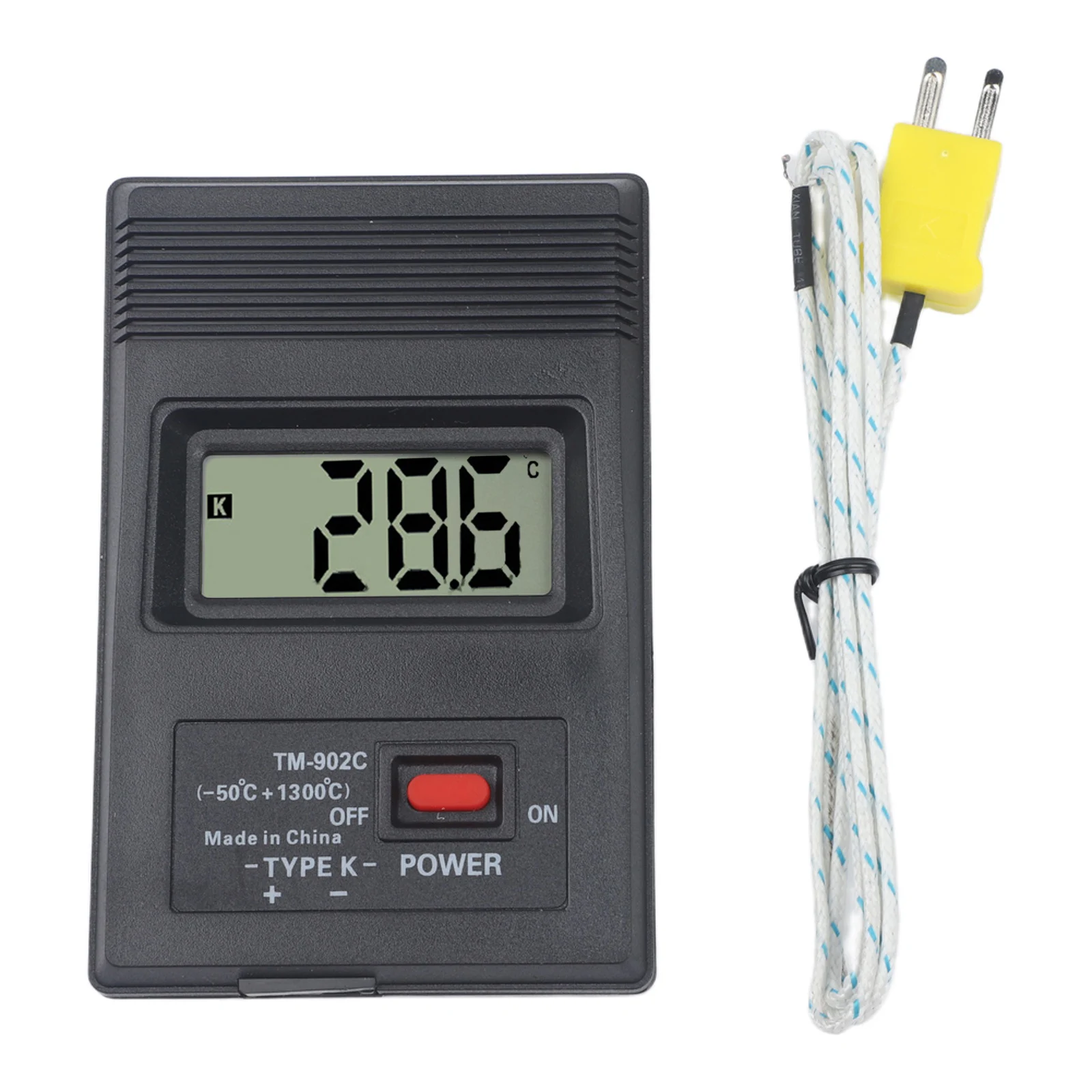 Heat-Resistant Thermometer Digital Thermometer High-Precision Readings Industrial-Grade Stainless Steel For K-Type Thermocouples