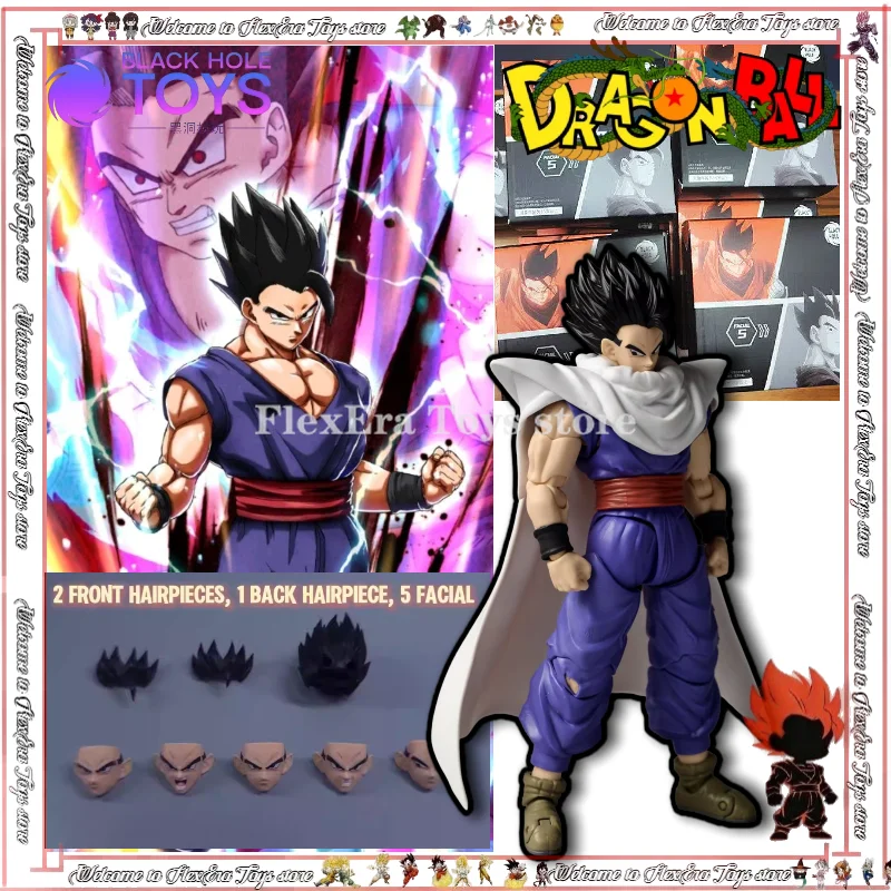 

In Stock Black Hole Toys Son Gohan Head Sculpt Dragon Ball Mystic Ultimate Son Goku Head Accessories Anime Action Figure Toys