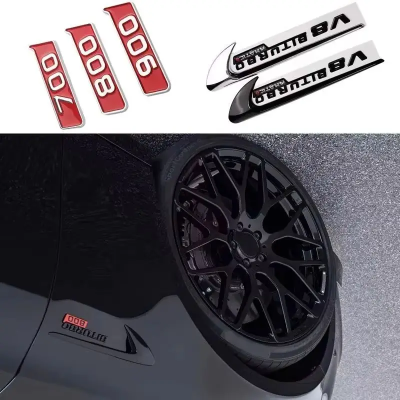 V8 V12 BITURBO TURBO 4MATIC 700 800 900 Fender Side Emblem Insignia Badge For Mercedes G W463 W205 W213 X253 W218 117