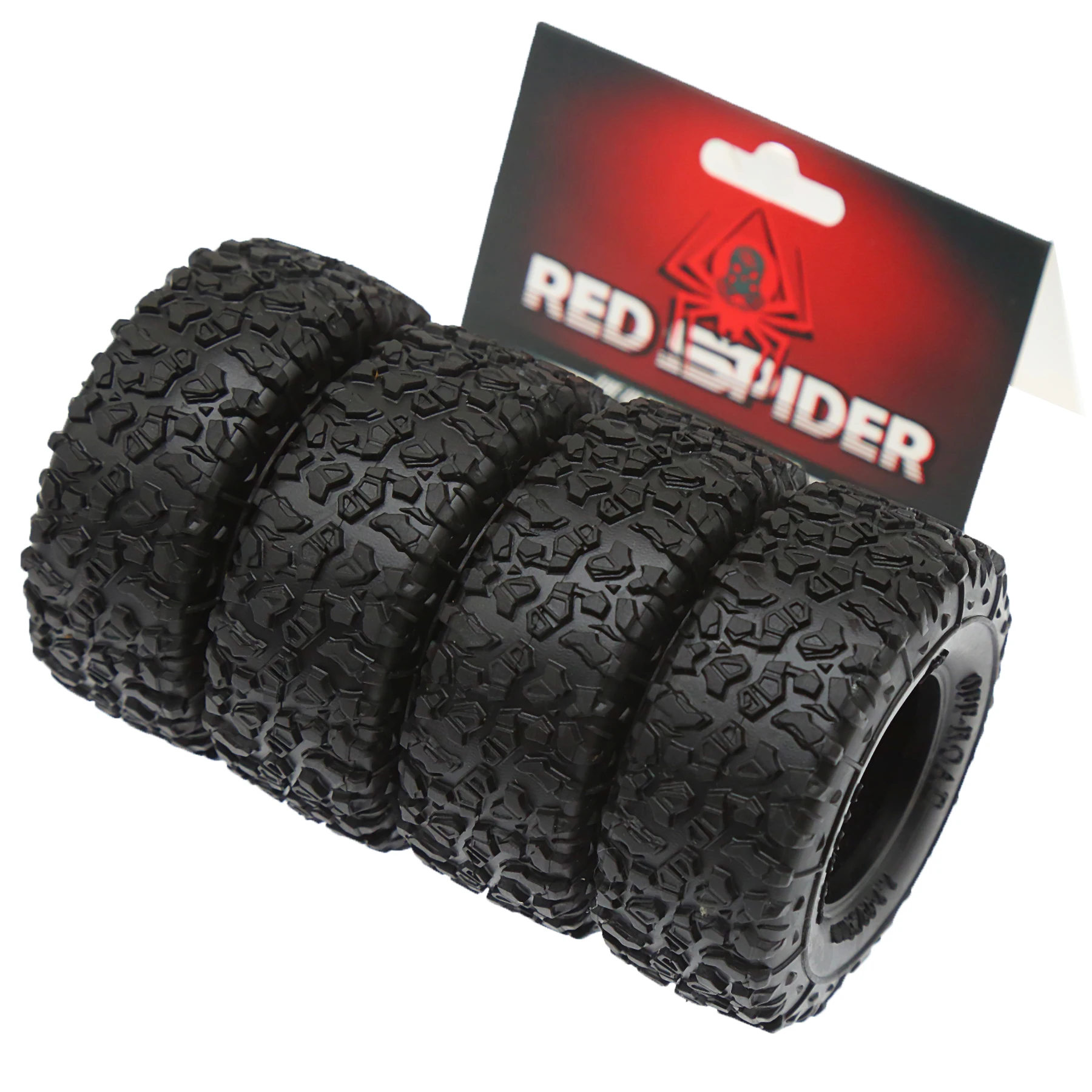 4 Stück 1,3'' Weichgummi-Raupenreifen für 1/18 1/24 RC Crawler Car TRX4M SCX24 FCX18 FCX24