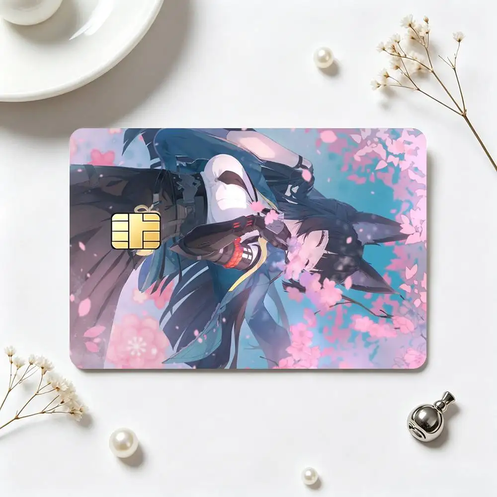Z Zone Zero Miyabi Hoshimi  Credit Card HD Stickers Small Chip Waterproof Sticker Game Card Decal Gift