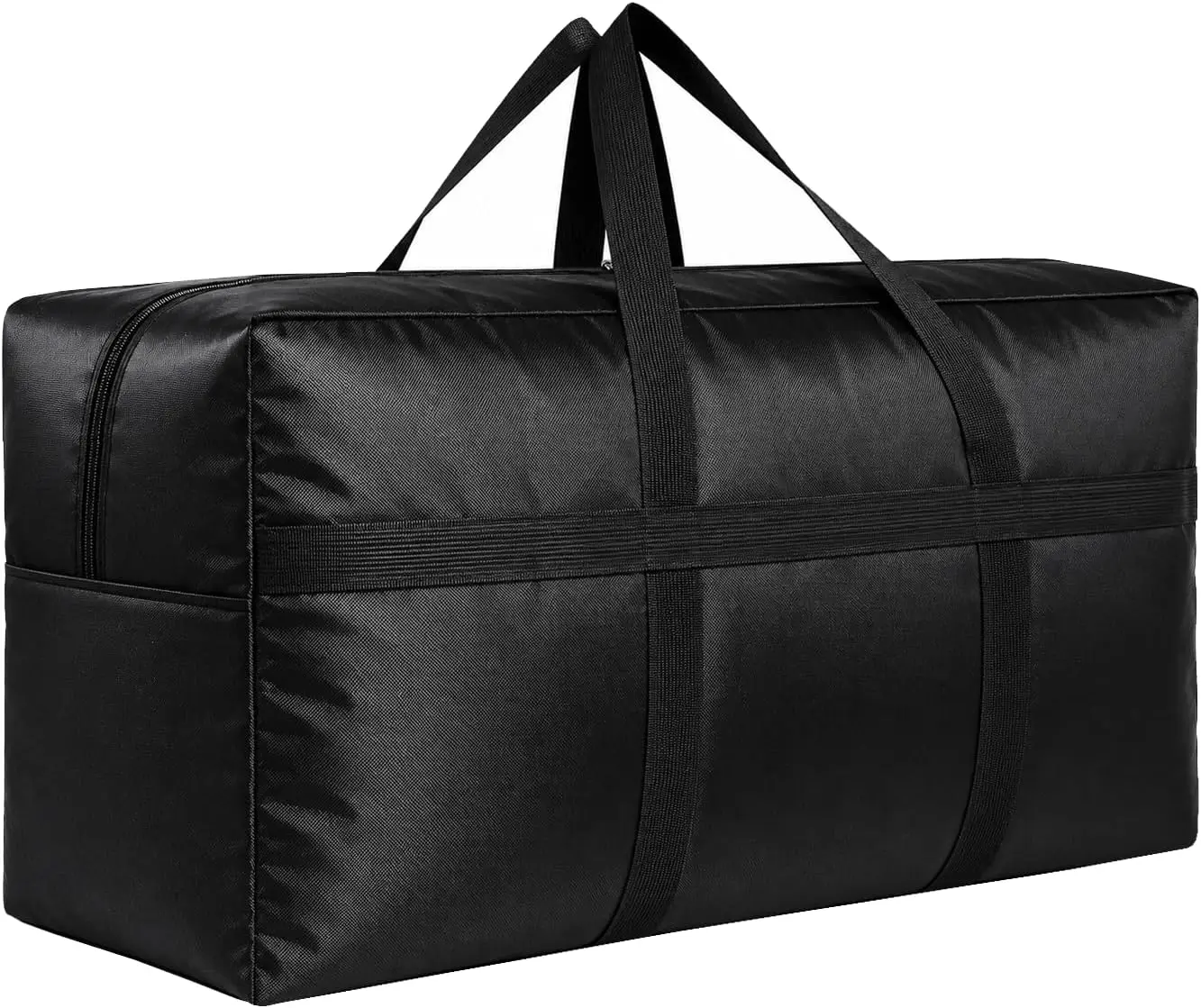 Extra Large Foldable Travel Duffle Bag with Zippers and Handles, Big Storage for Luggage