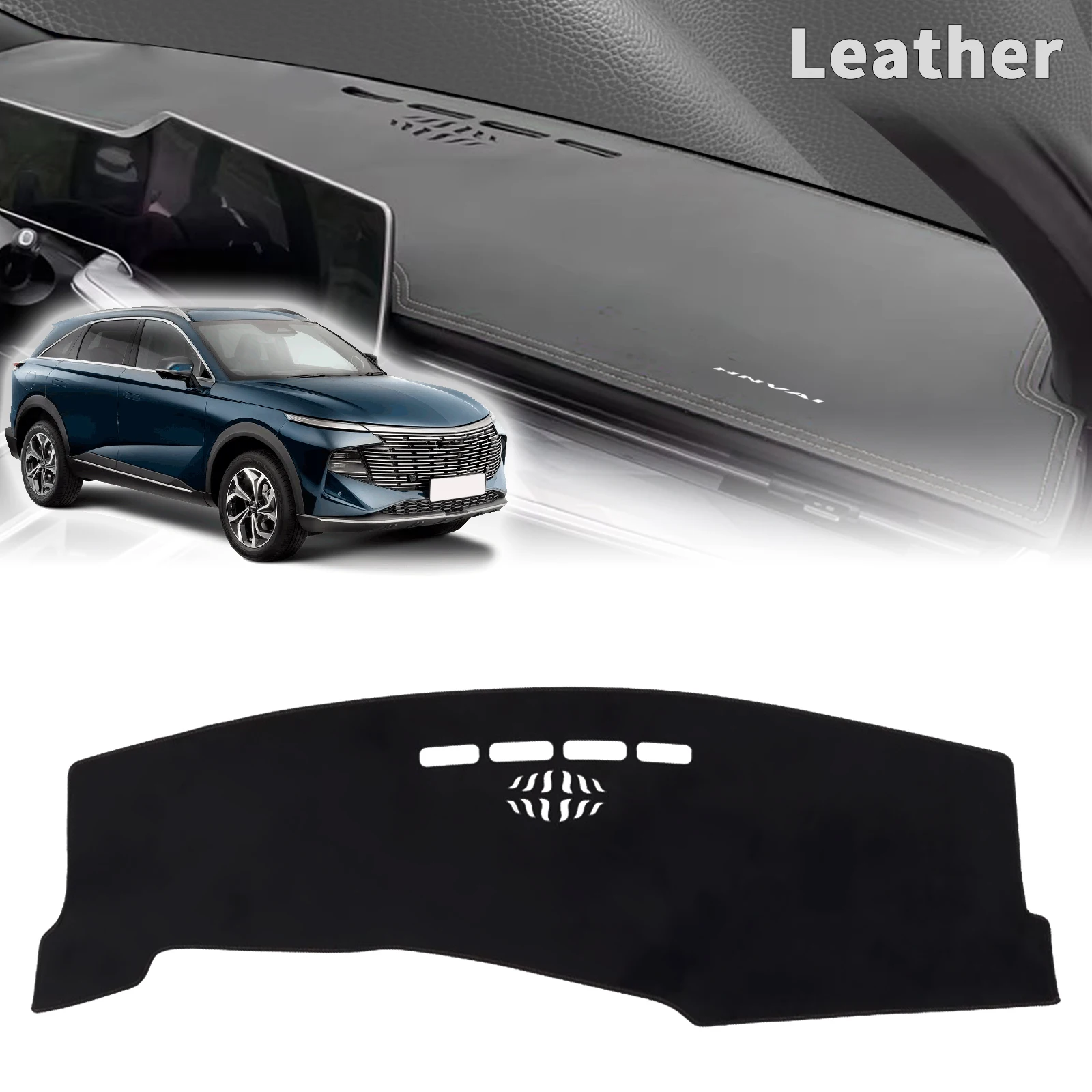 

Подходит для Haval F7 II 2024 2025 2026 ​ ​ Накладка на приборную панель автомобиля, противоскользящий защитный коврик для приборной панели, автомобильные аксессуары
