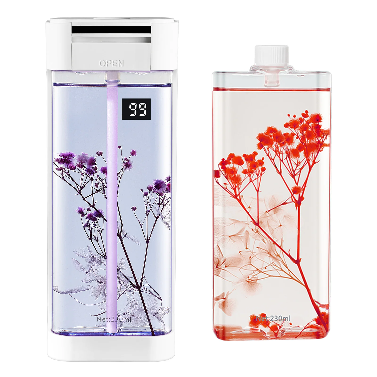 Difusor de aroma inteligente de 230 ml, ambientador automático con recambios, pulverizador de niebla de aceite esencial premium, fragancia duradera