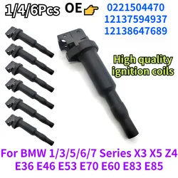 Ignition Coil 12137594937 12138647689 0221504470 UF592 Suitable for BMW 1/3/5/6/7 Series X3 X5 Z4 E36 E46 E53 E70 E60 E83 E85