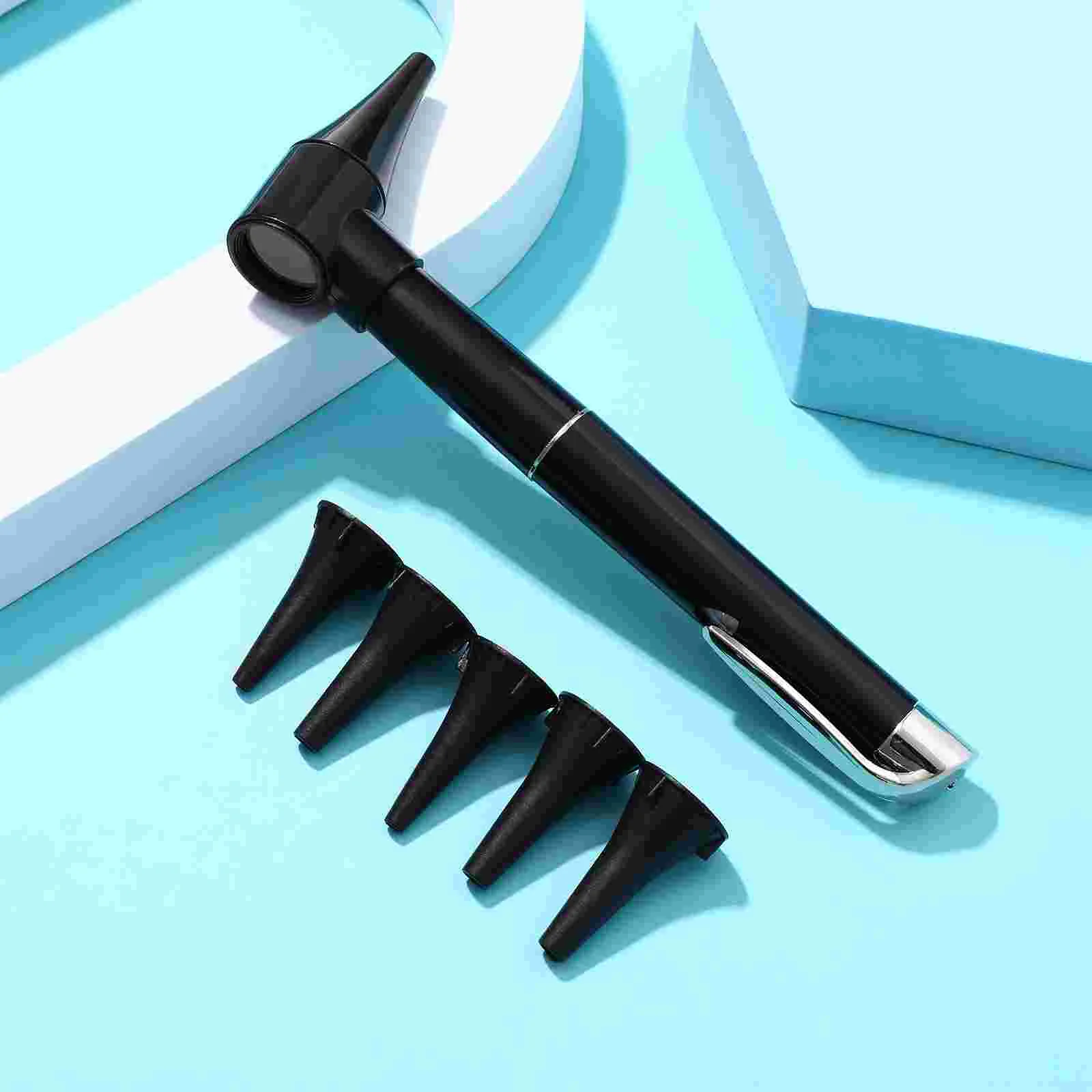 1 Set Diagnostic Otoscope with Replace Tips Ear Magnifying Lens Flashlight LED Light Pen Accessories