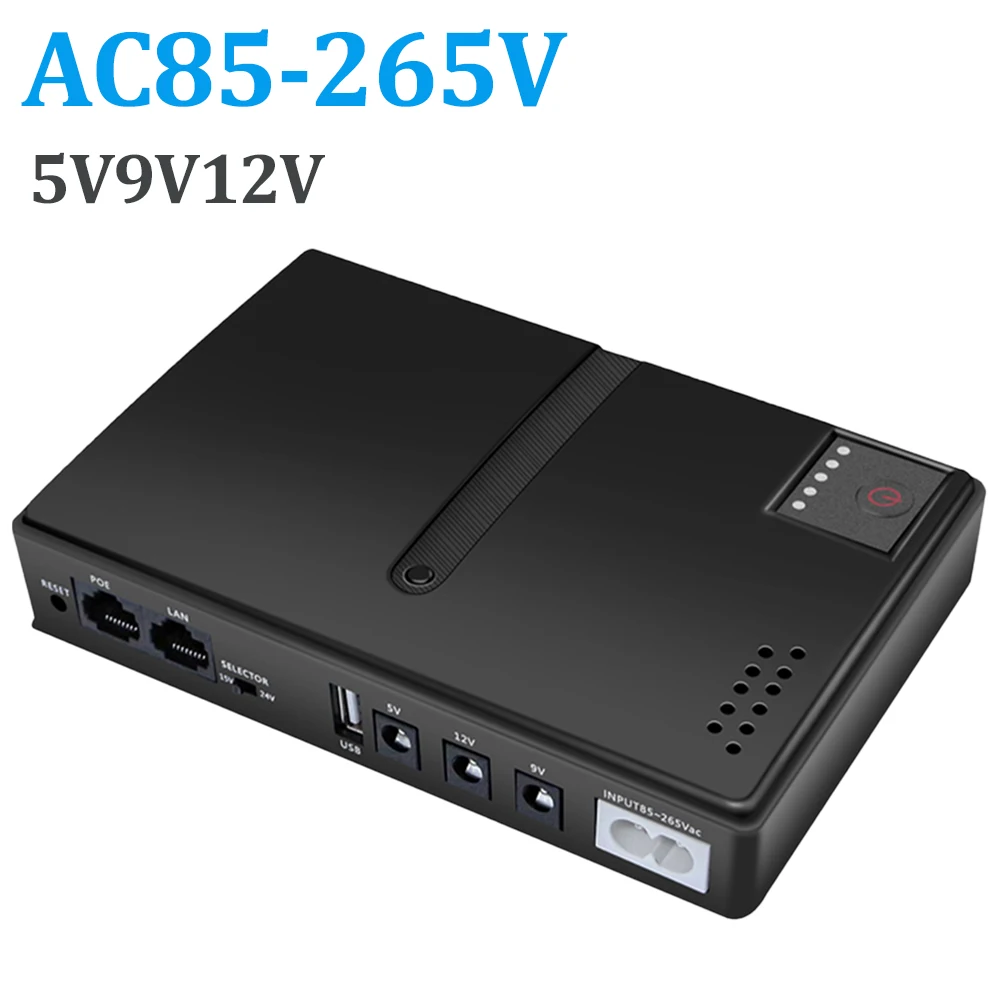 نسخة احتياطية لشاشة القط البصرية ، هاتف خلوي مزود بالطاقة غير المنقطعة ، شاحن تيار مستمر UPS ، DC1018P ، 5V ، 9V ، 12V ، mAh