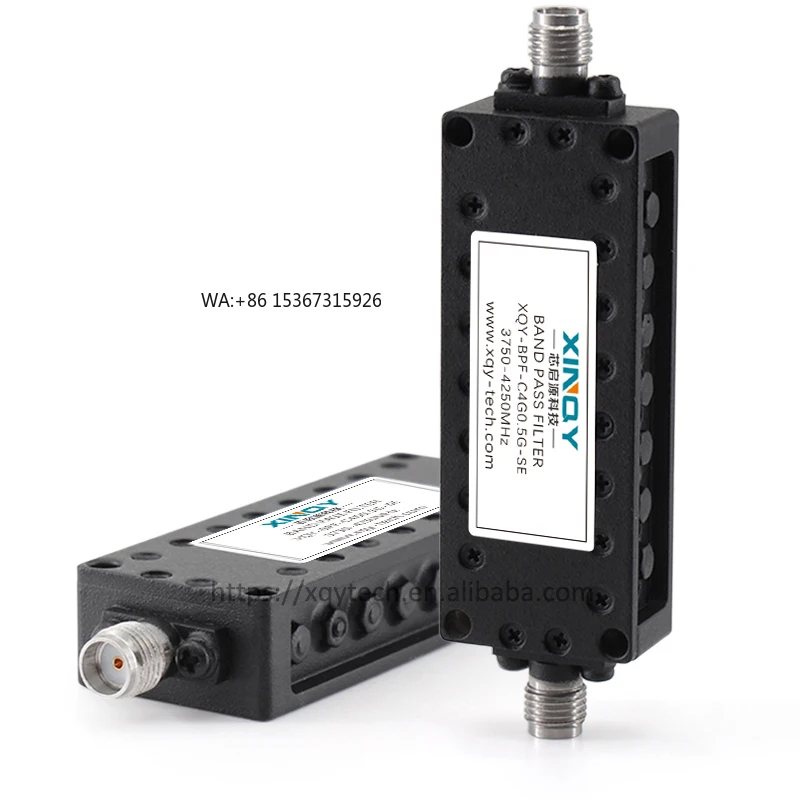 

XINQY RF Band Pass Filter 3750 to 4250MHz 2W SMA Female 50Ω Microwave Filter for Telecom Wireless Military Aerospace