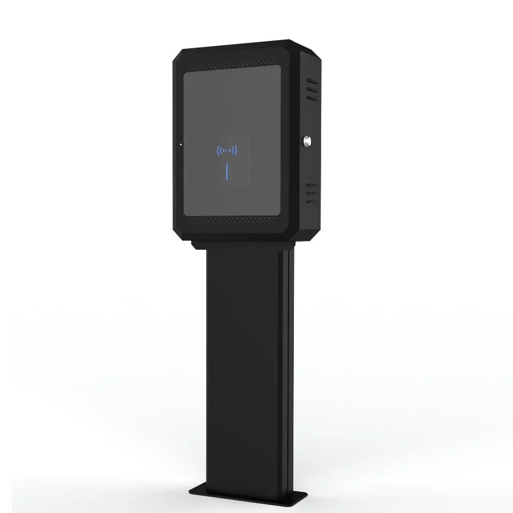 

Car Charger Enclosure Outdoor Electric Vehicle Charger Protection Floor Stand with Glass Door Key plus combination lock