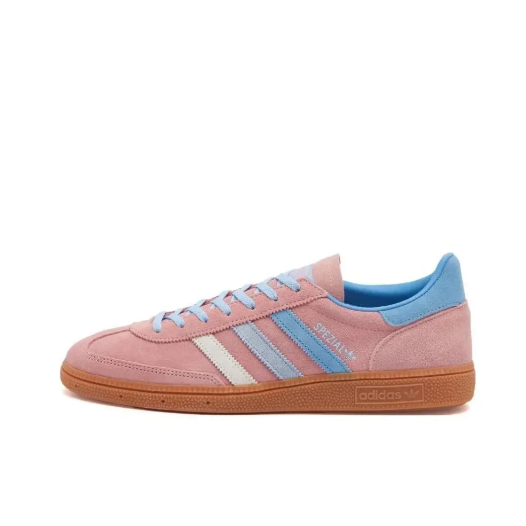 Adidas Originals HANDBALL SPEZIAL Classic Sneakers Trend Comfortable Casual Low Top Boardshorts Unisex Pinkish Blue