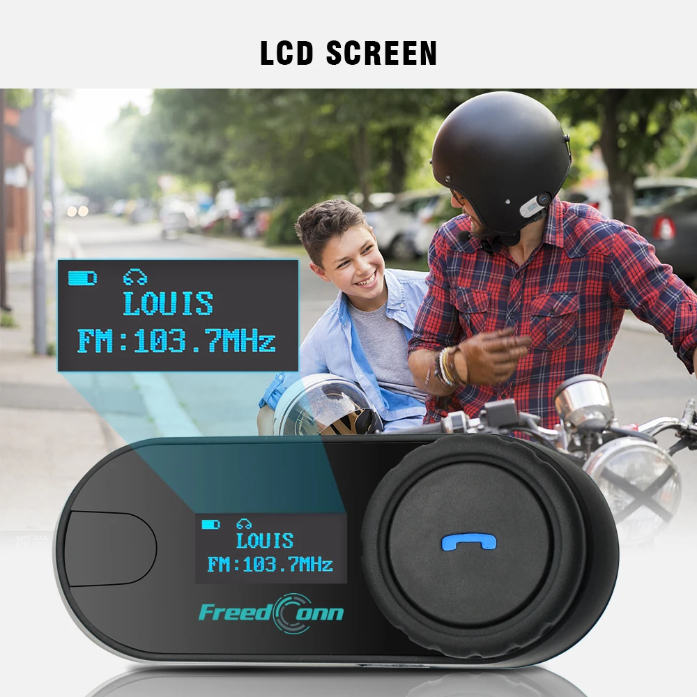 Intercomunicador Bluetooth par - Motorcycle Intercom Mesh 2000M avaliação e preço