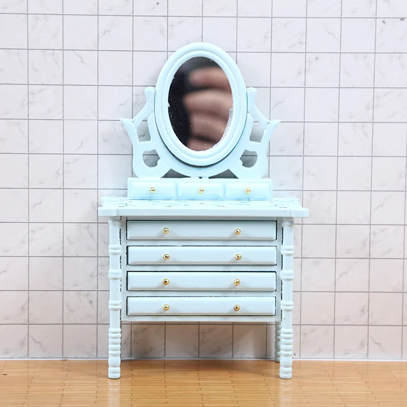 Mini meubles modèle 1:12, accessoires pour maison de poupée, décoration de scène de chambre à coucher, ornements de commode européenne, jouets de maison de jeu