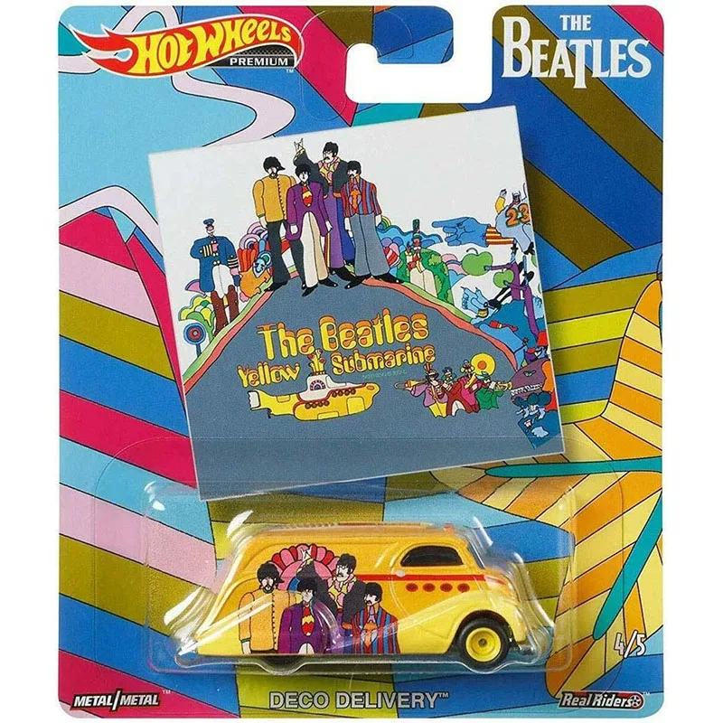 Heiße Räder Premium 1:64 Beatles Kampf Sanitäter schnell d Lackierung gmc Panel van Deko Lieferung vw t1 Panel Bus Druckguss Auto Spielzeug Geschenk