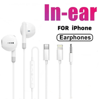Original Headphones For Apple iPhone 14 13 12 11 Pro Max Wired Earphones X XS XR 7 8 6 Lightning Bluetooth Earplugs Accessories
