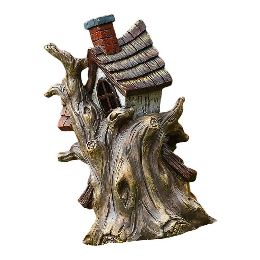 

Миниатюрный домик-украшение из смолы для микроландшафта, декор для бонсай, сада, DIY-композиций, маленький домик, настольный декор, аксессуар