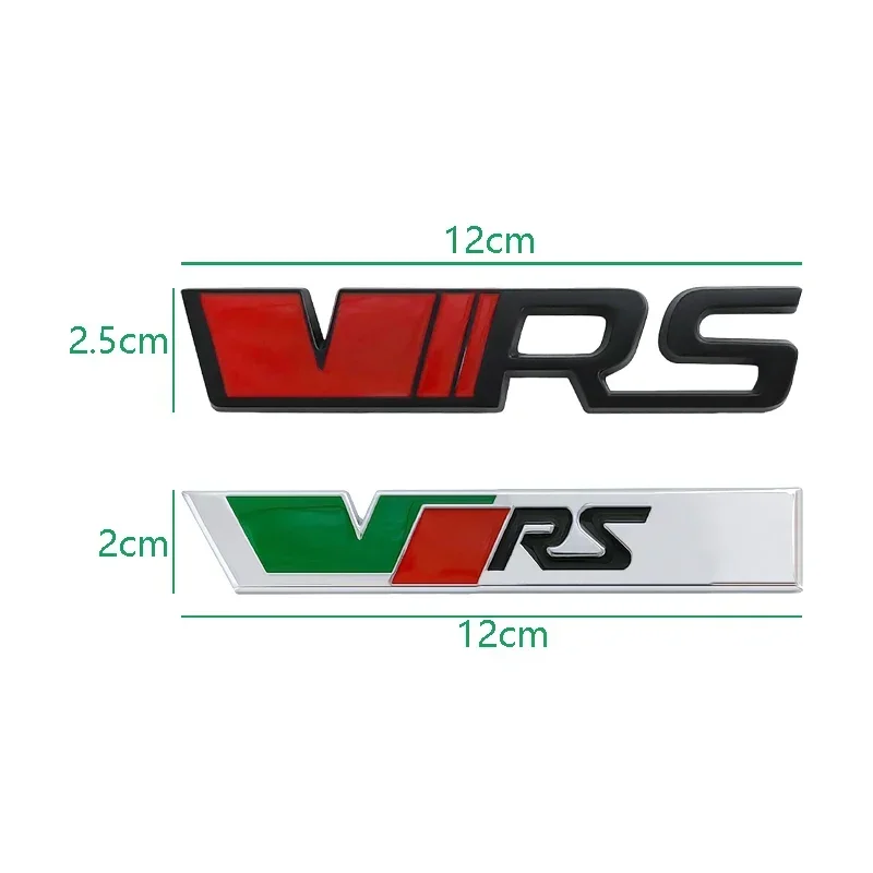 Alloy Car Front Grille Badge Rear Trunk Sticker Emblem for Skoda VRS Logo Superb Octavia Kodiaq Karoq Tour RS Yeti Fabia Rapid