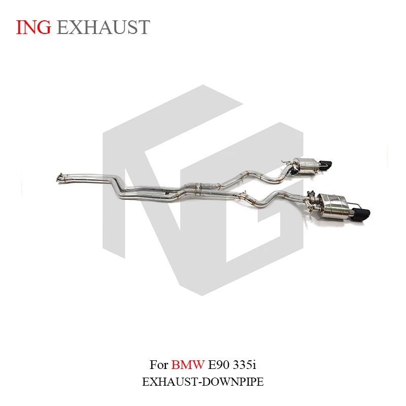 ING Exhaust SS304 Electric Valve Catback for BMW E90 335i 320i 3.0t N46 B20 Car Remote Control Muffler Pipe Accessories System