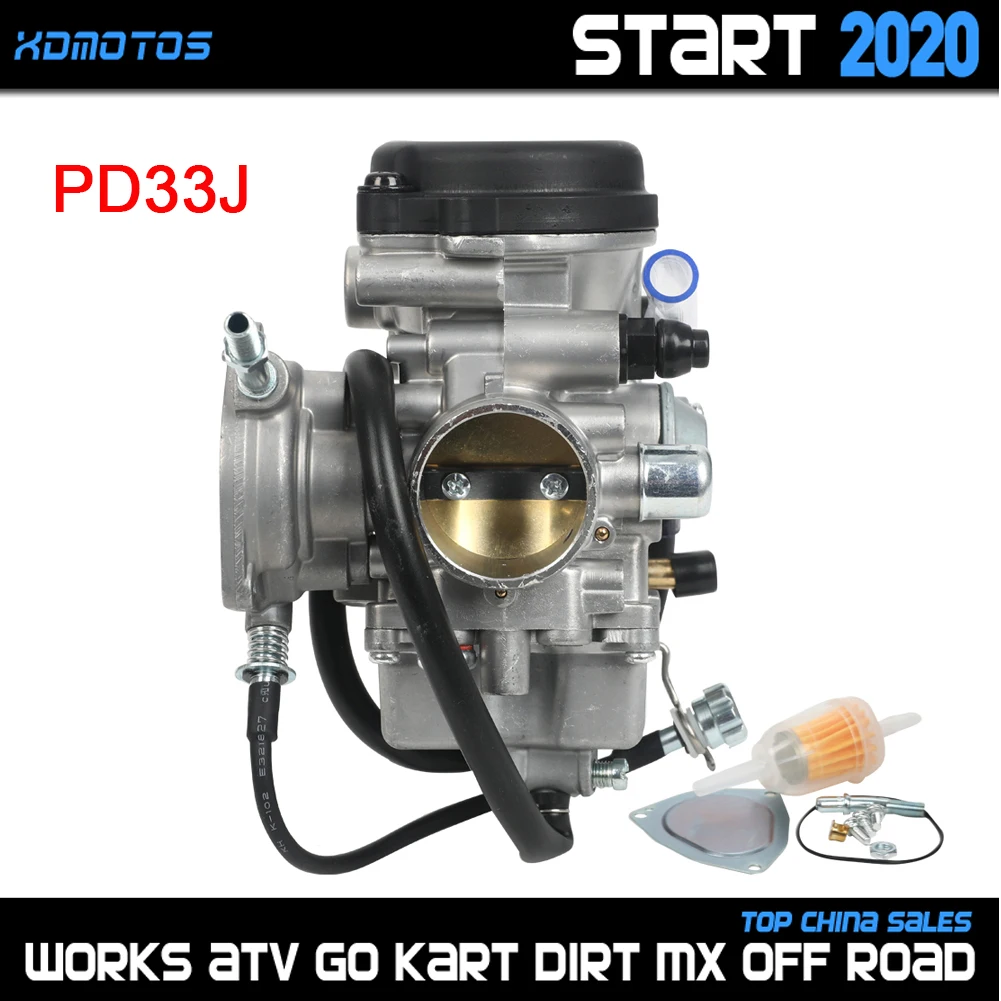 PD33J 33mm Carburetor For Yamaha Big Bear YFM 400 YFM400 ATV Quad 2001 2002 2003 2004 2005 2006 2007 Parts Carbs