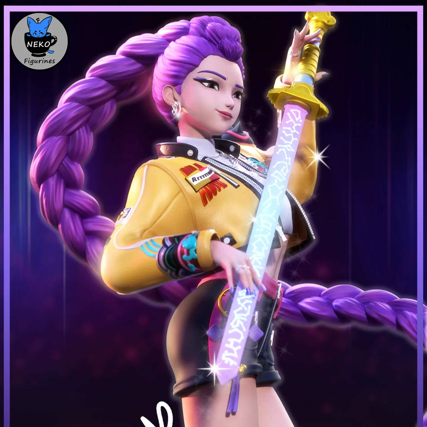 K-팝 데몬 헌터즈 22cm 액션 피규어 모델 애니메이션 캐릭터 귀여운 키트 데스크탑 창의성 장식품 트렌디 장난감 인형 소녀 선물