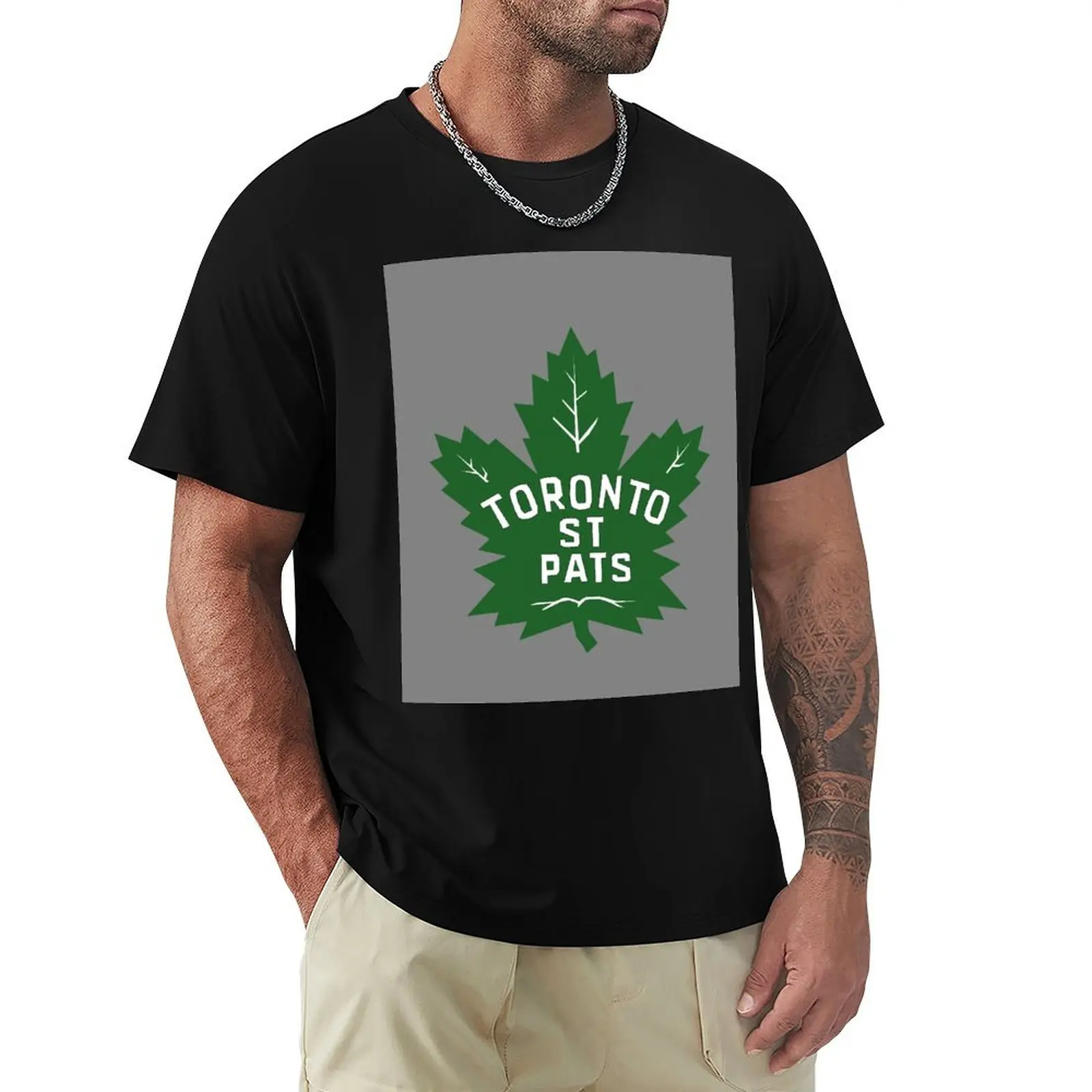 

Toronto St. Pats leaf logo T-Shirt cute tops vintage graphic t shirt vintage slim fit t shirts for men