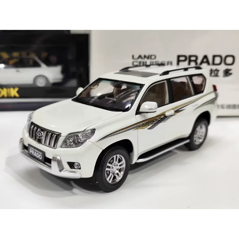 

Diecast 1/18 Scale FAW Toyota LANDCRUISER PRADO Six-door White Alloy Car Model Collectible Toy Gift Souvenir Display Ornament