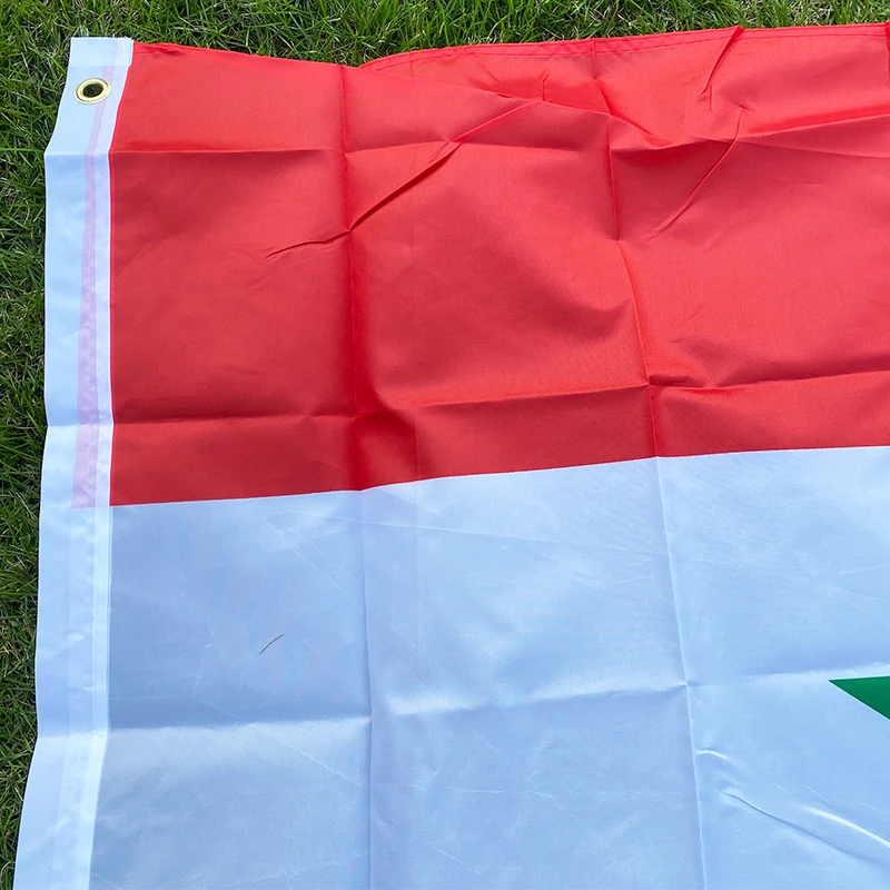 aerlxemrbrae flag  90*150cm Syria flag   100% Polyester 2 Sides Printed National Flag Syria  banner