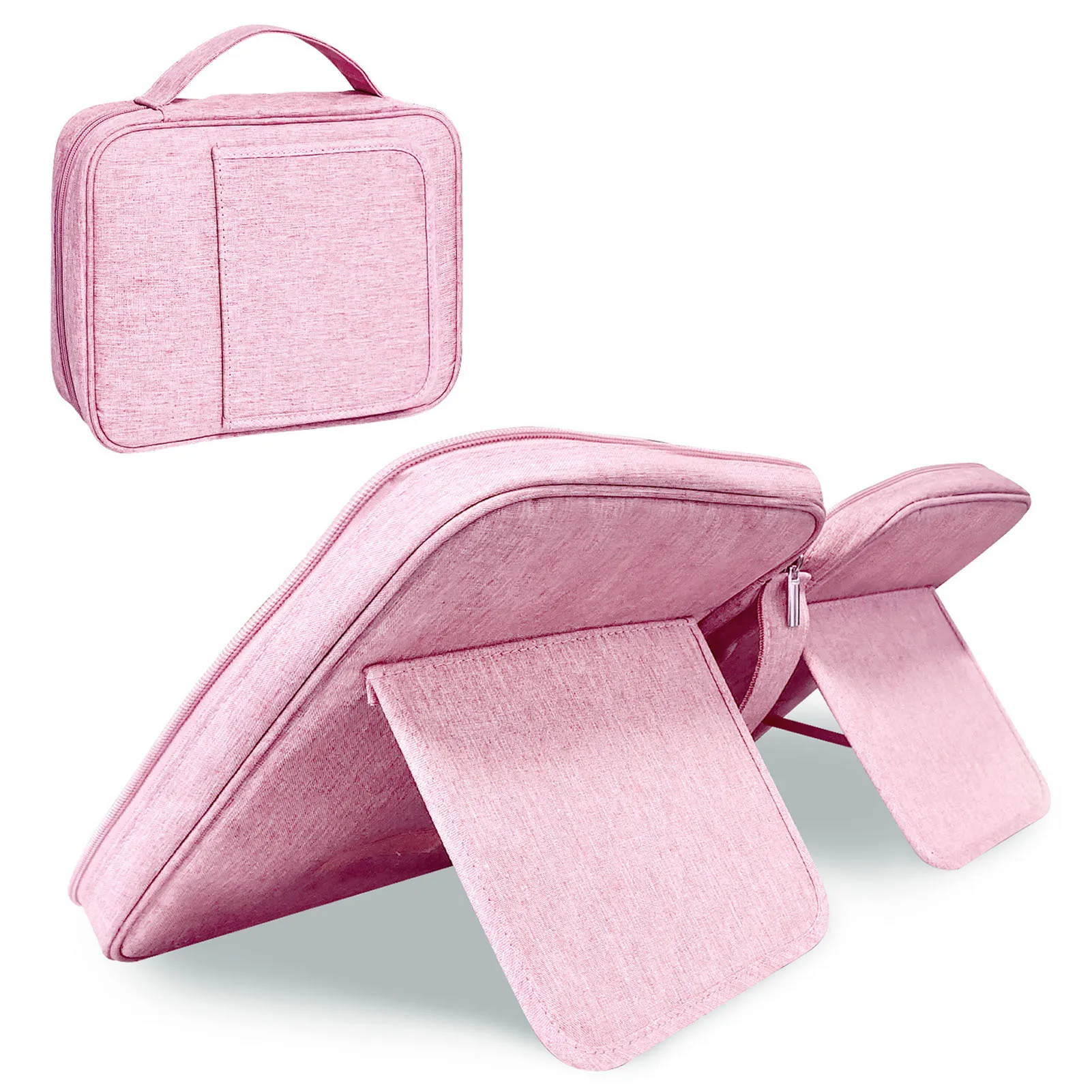 OxfordCloth Portable Book Bag With Book Stand For Easy Reading Electronic Product Storage Bag