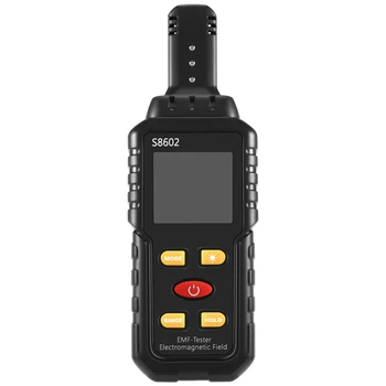 가이거 EMF 계량기 자동 경보 실시간 측정 방사선 검출기 테스터, 3 인 1 방사선 선량계 카운터 