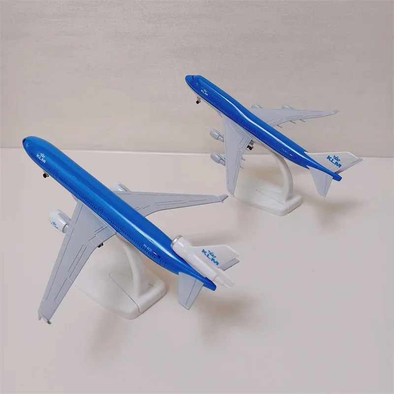 

20cm Netherlands KLM Airlines MD MD-11 Airways KLM Boeing B747 Diecast Airplane Model Alloy Air Plane Model w Wheels Aircraft