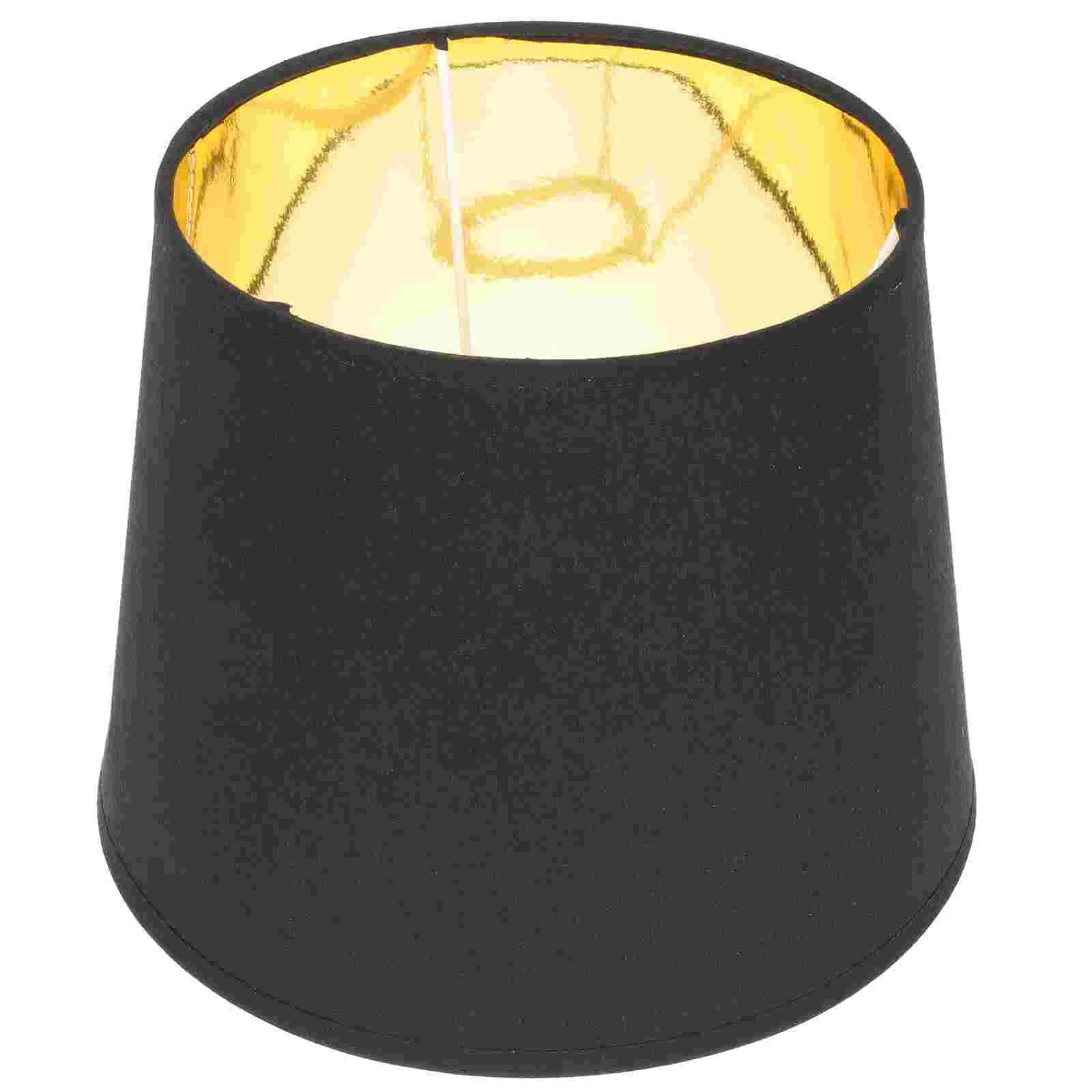 Conical Shade Black Lampshade Fabric Lampshades for Table Drum Fashion Ceiling Gift Cloth Iron